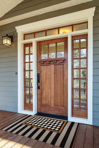 DII doormat features non-slip backing to prevent slipping.