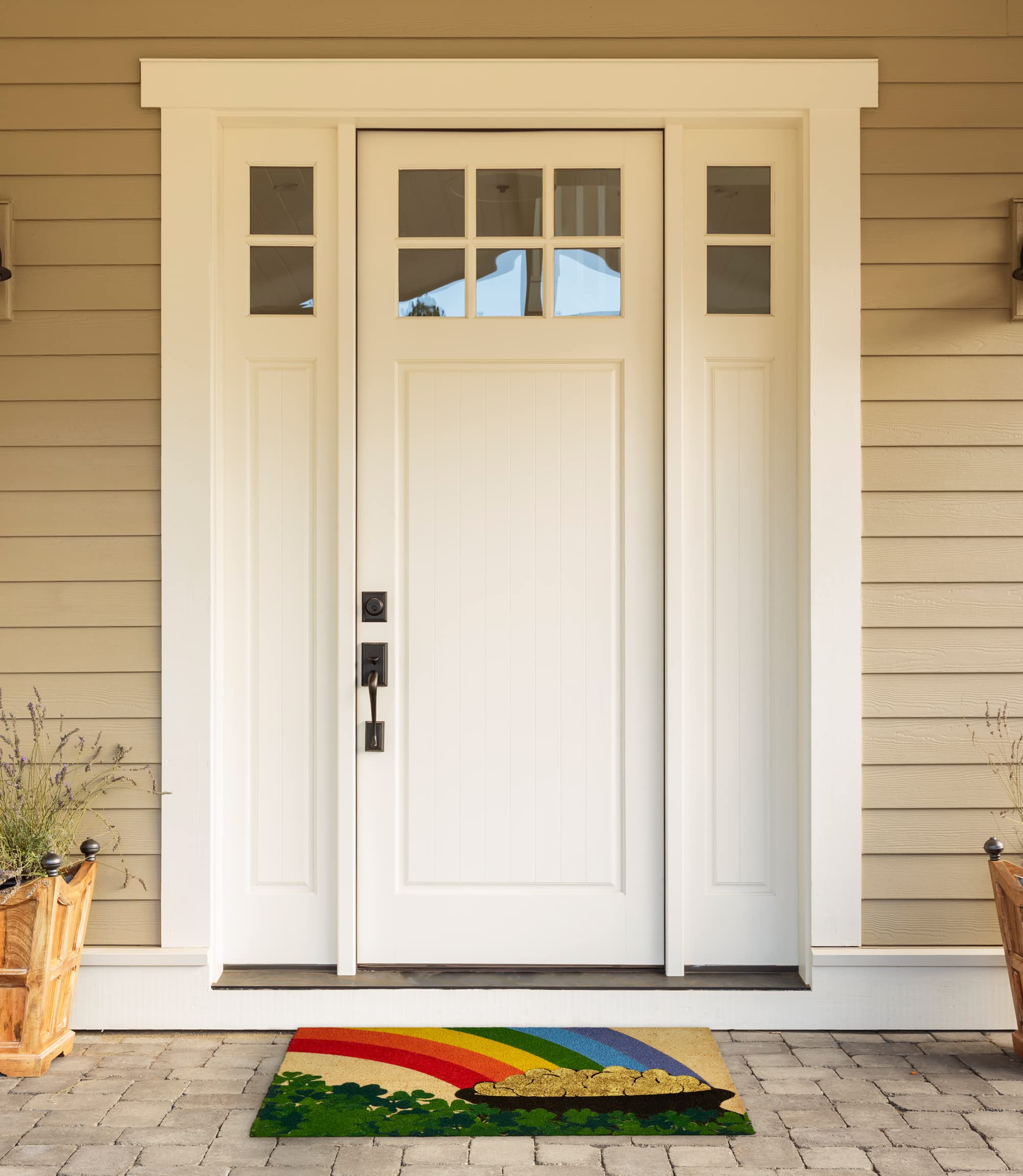 DII doormat with non-slip backing stays in place