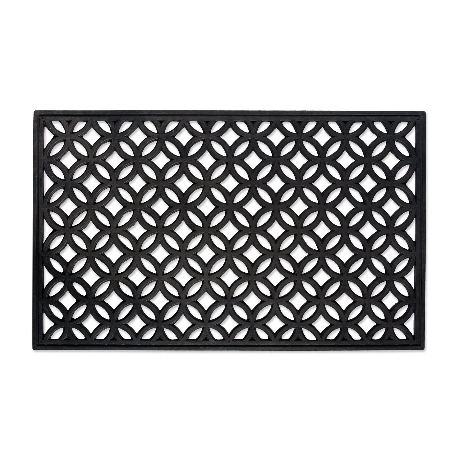 DII rubber doormat all weather lattice 18x30, durable for year-round entryways
