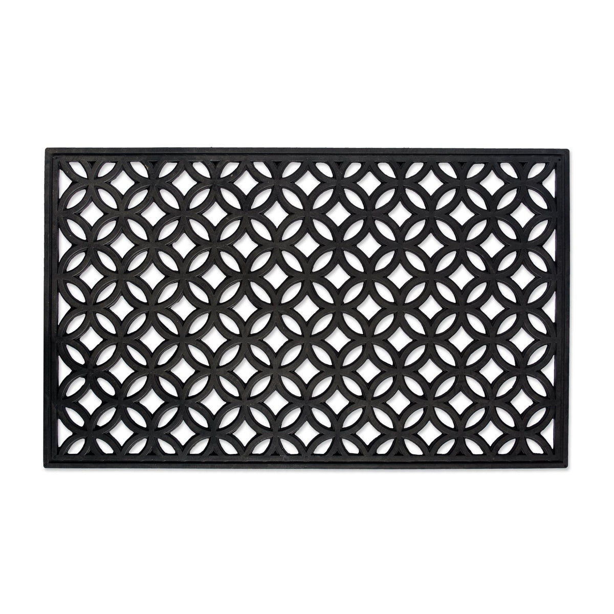 DII rubber doormat all weather lattice 18x30, durable for year-round entryways