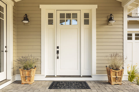DII Rubber Doormat All Weather dirt trap catching dirt and moisture before entry