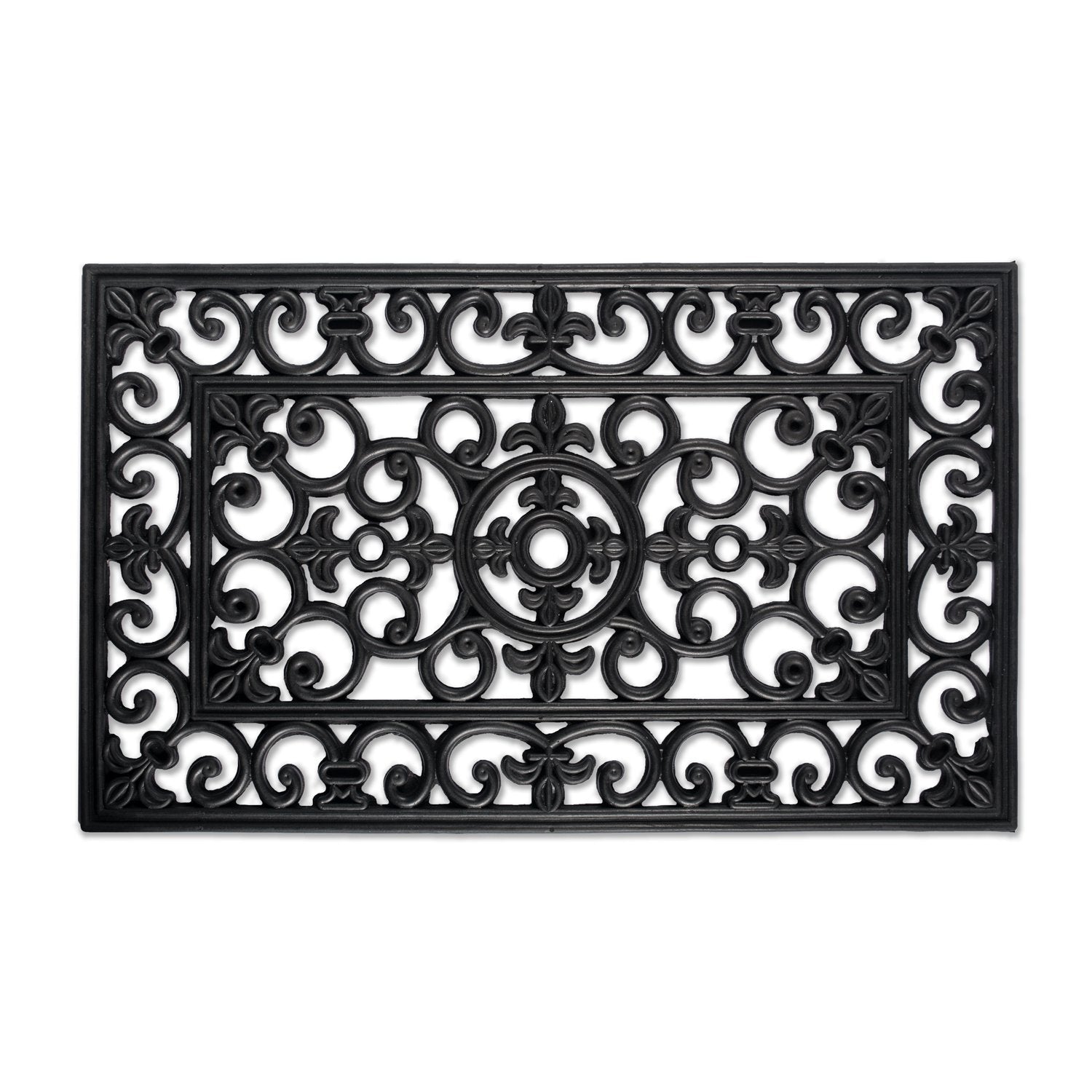 DII Rubber Doormat All Weather at front door showing durable weatherproof protection for a clean entry