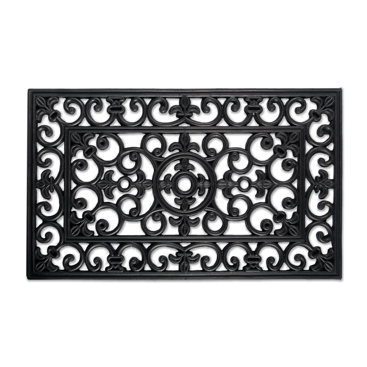 DII Rubber Doormat All Weather at front door showing durable weatherproof protection for a clean entry