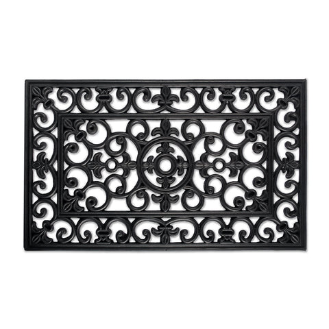 DII Rubber Doormat All Weather at front door showing durable weatherproof protection for a clean entry