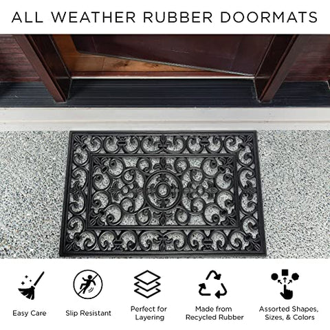 DII easy-clean rubber mat rinses clean after use