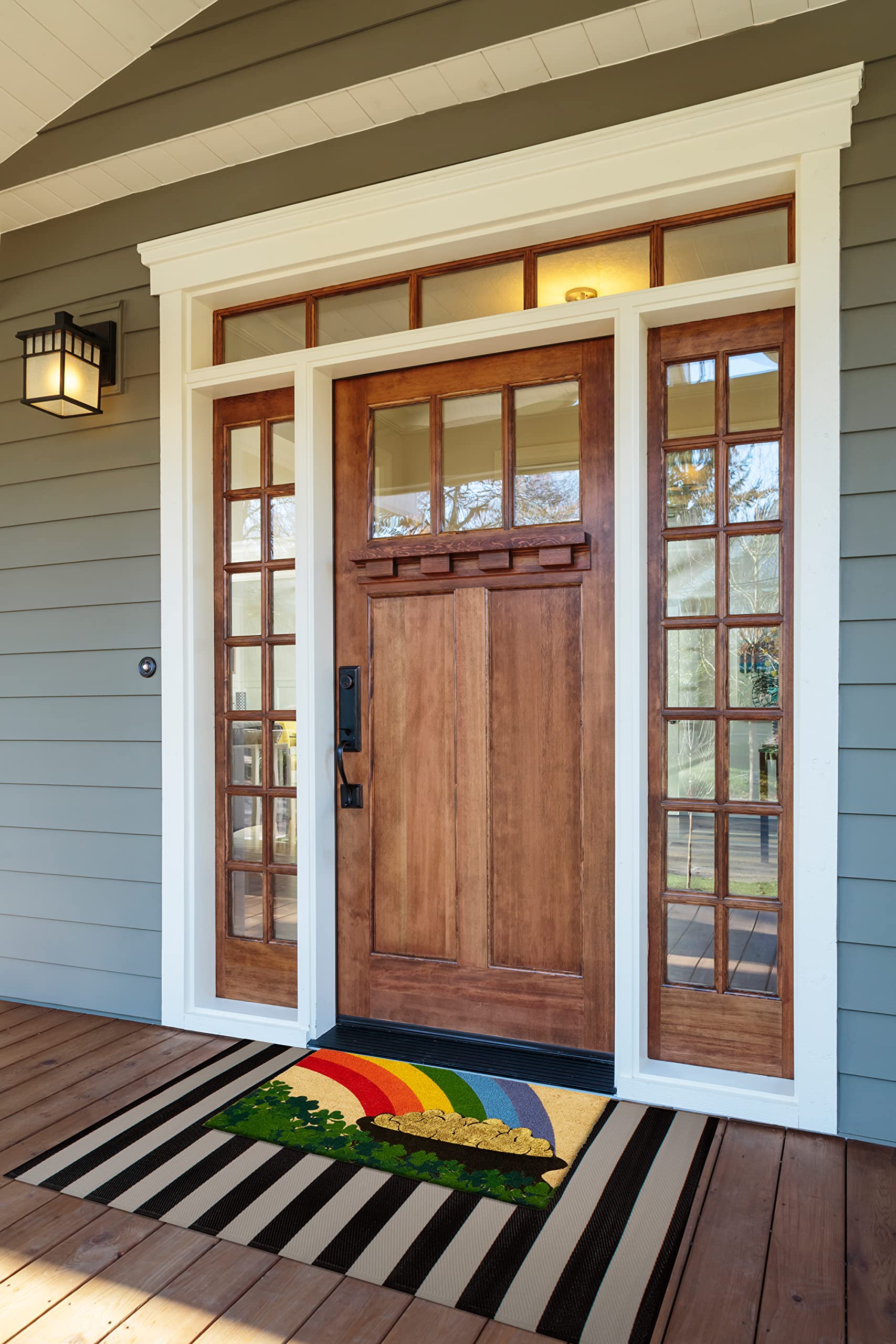 DII weatherproof coir mat for high-traffic porches
