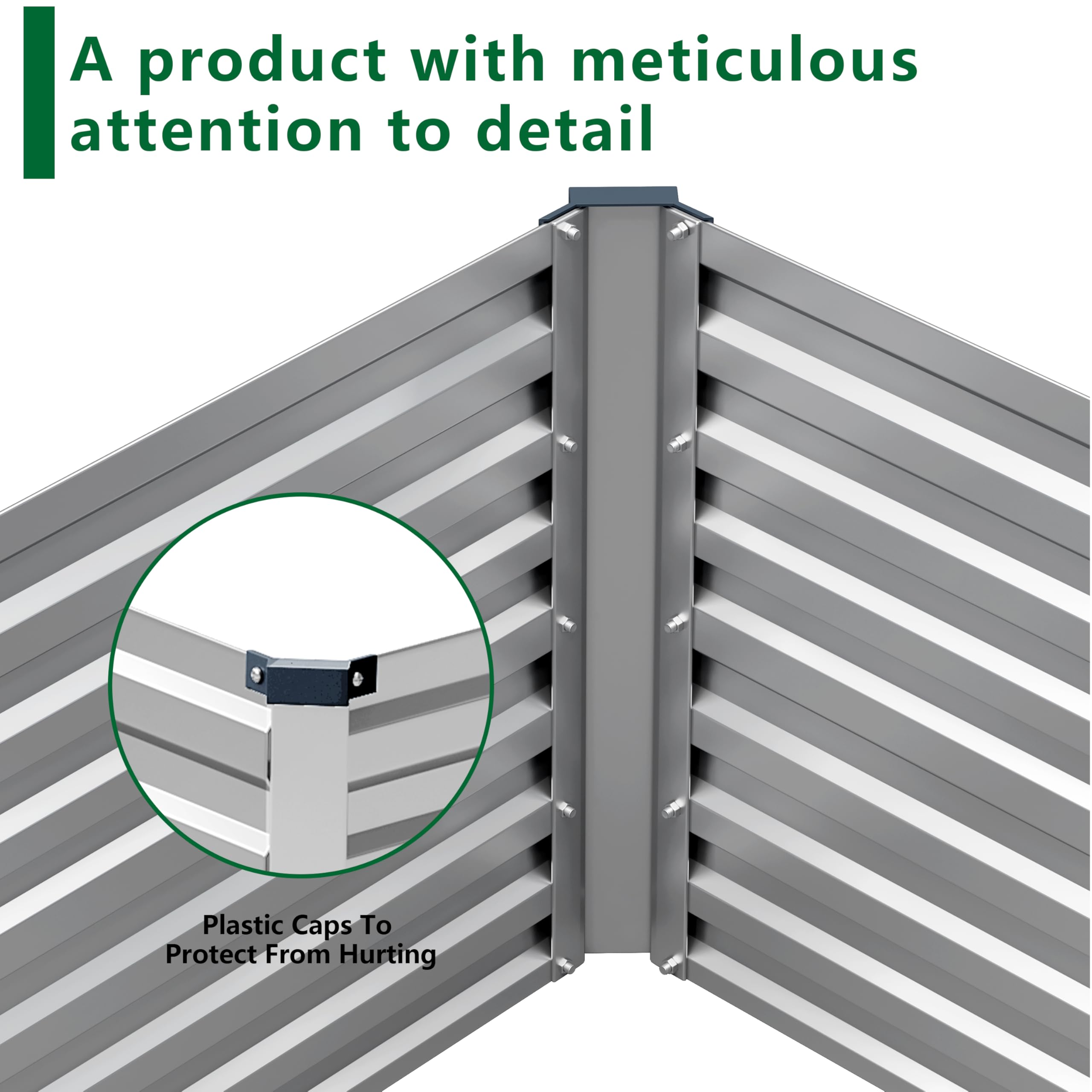 DIIYIV corner protection pads keep gardeners safe while handling the raised bed.