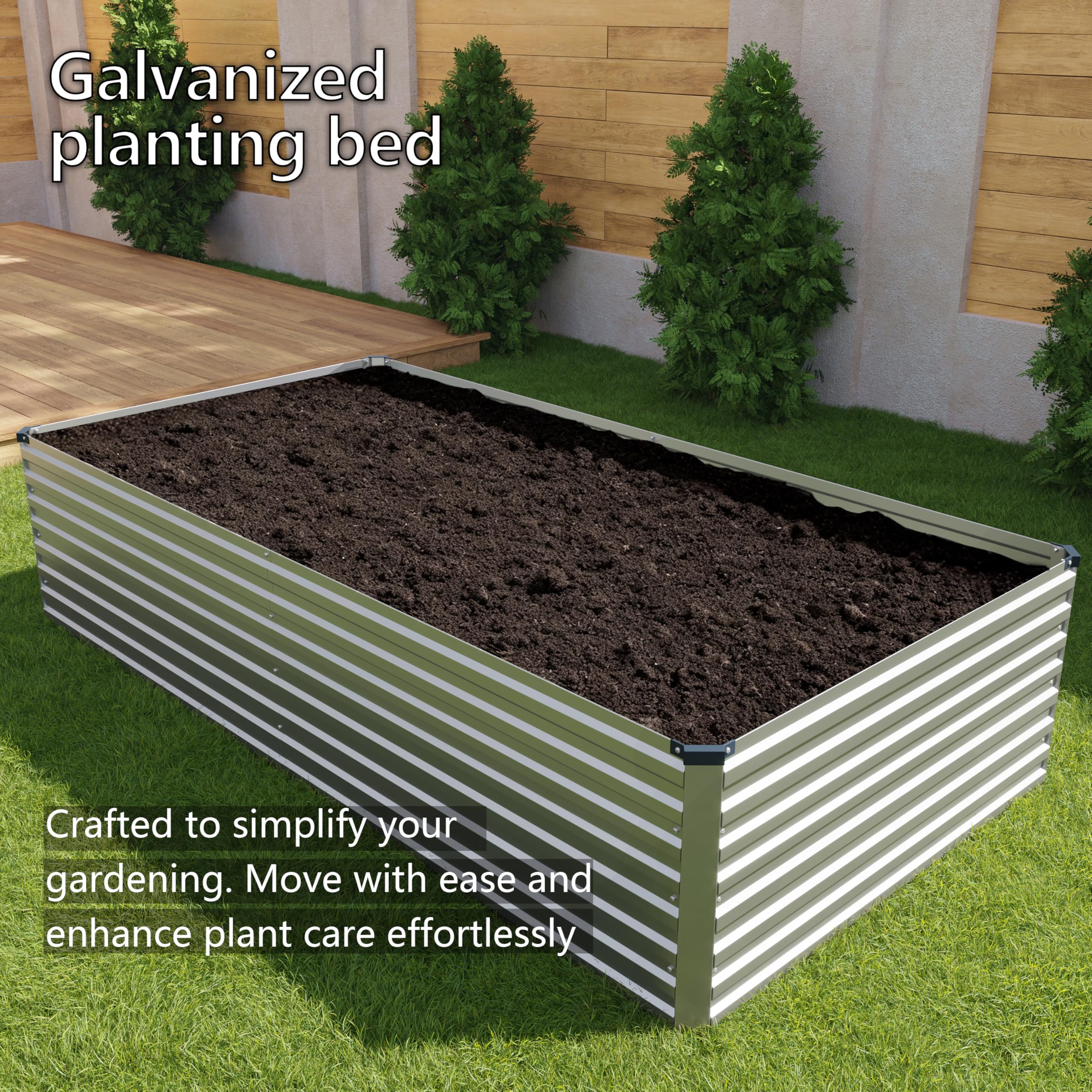 DIIYIV galvanized steel construction offers durable, weather-resistant performance season after season.