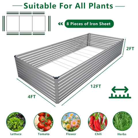 DIIYIV large planter raised bed outdoor for fresh herbs and vegetables