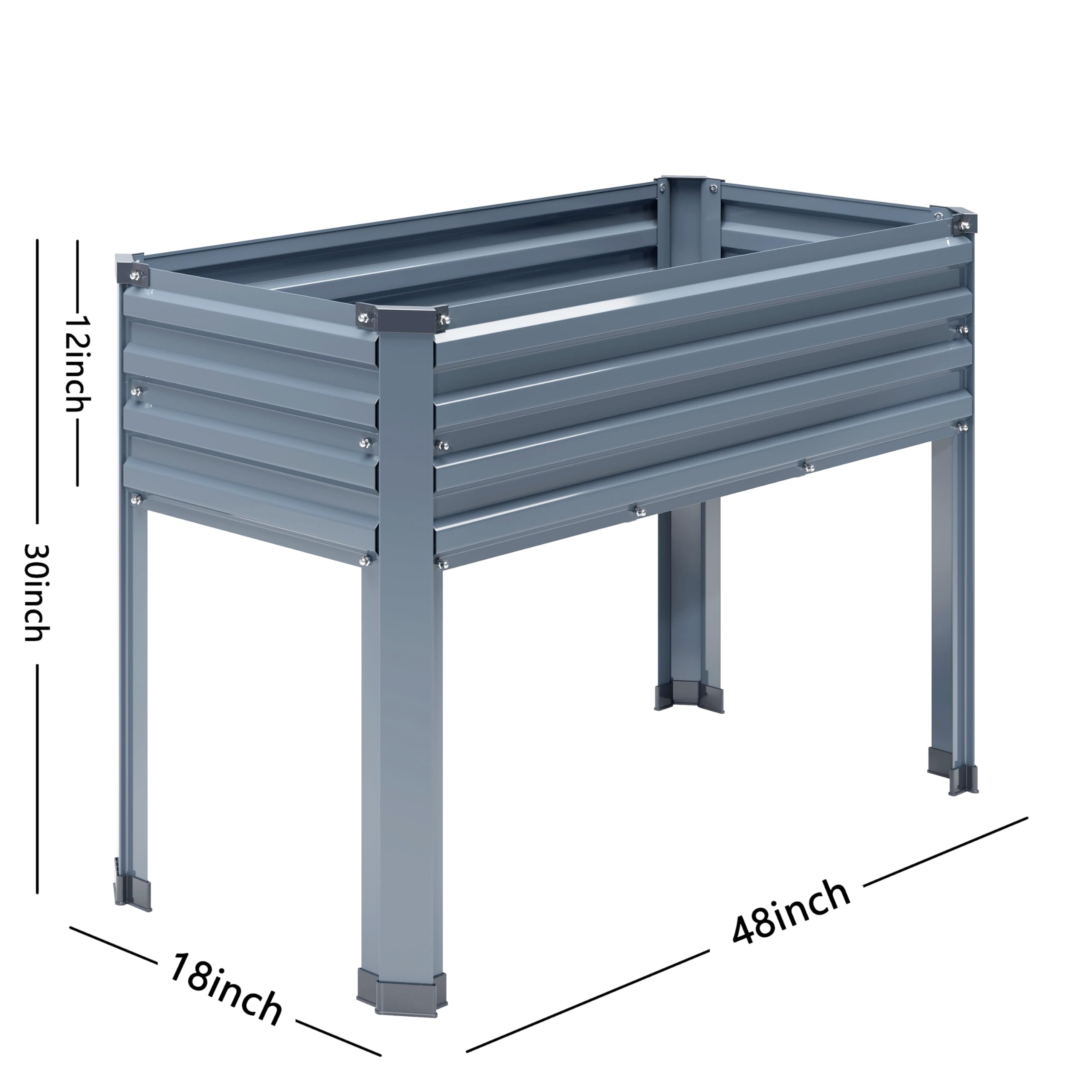 DIIYIV raised bed with stable legs demonstrates durable outdoor use