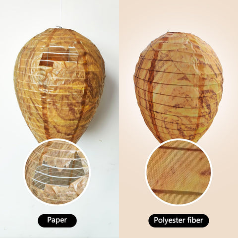 Diimoy fake wasp nest unfolded size 8.66 in diameter by 11.4 in tall
