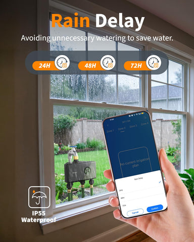 Diivoo calendar view with 24 schedules for irrigation planning