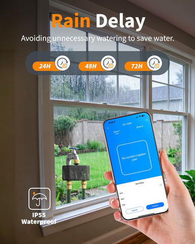 Diivoo Irrigation Modes demonstrating continuous watering and misting options.