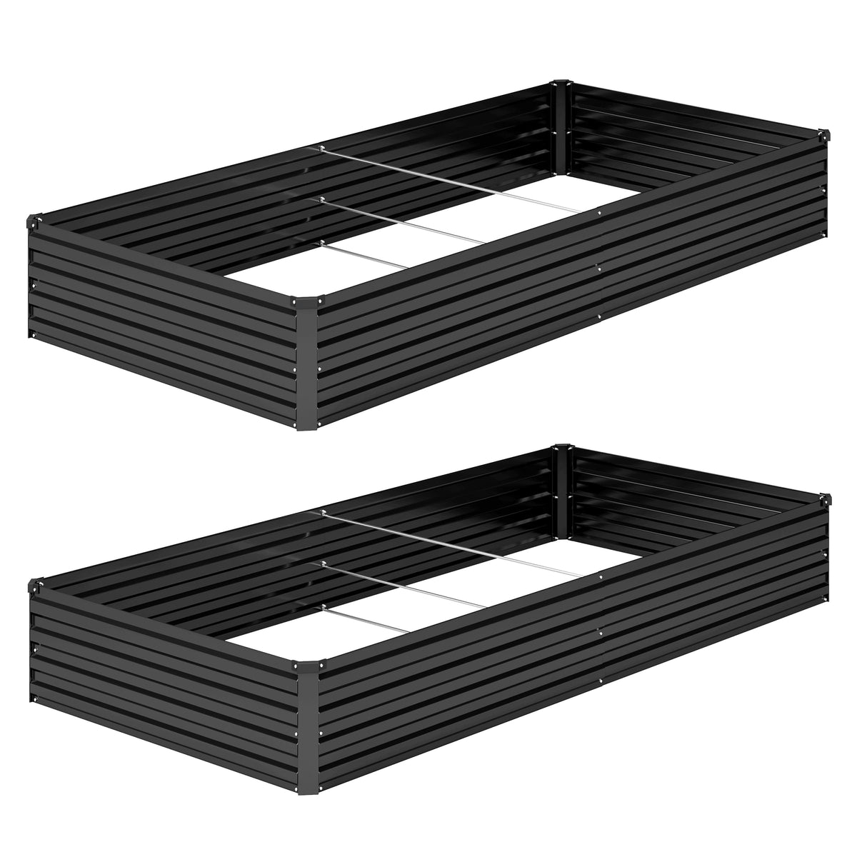 DIIYIV galvanized raised bed kit for easy outdoor assembly.
