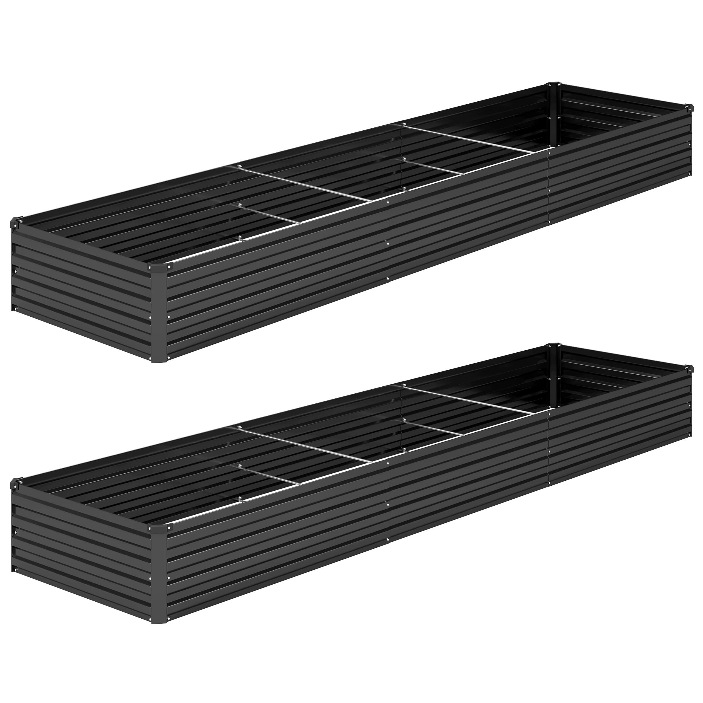 DIIYIV galvanized raised garden bed assembly for easy outdoor setup.