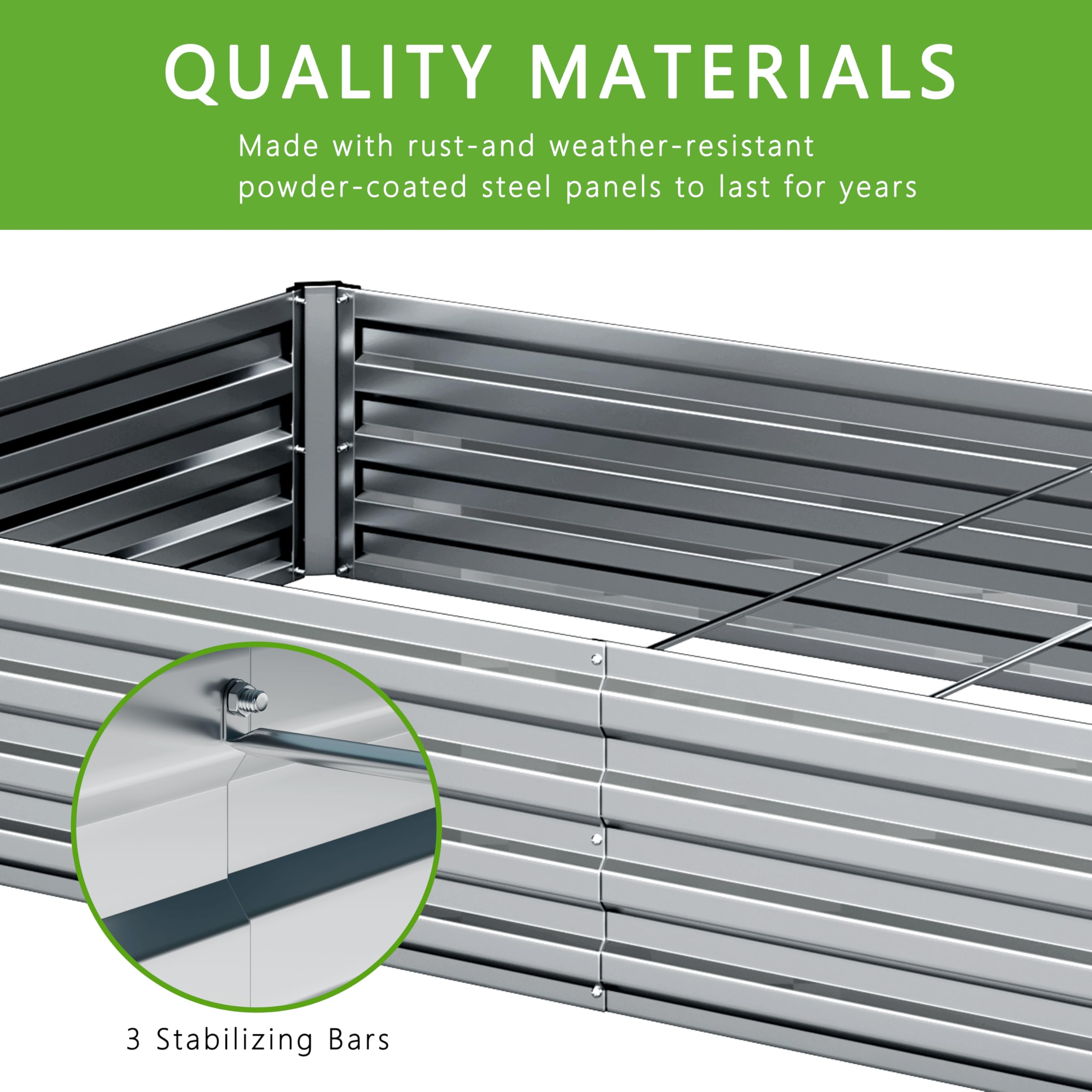 DIIYIV raised-bed edges are polished for a safe, smooth look
