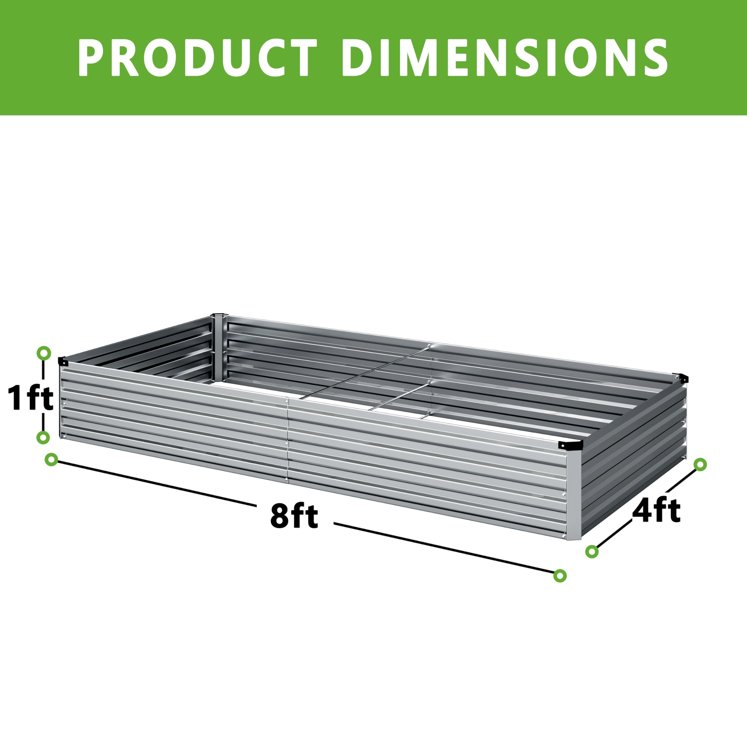DIIYIV galvanized steel planter in an outdoor space offers durable gardening.