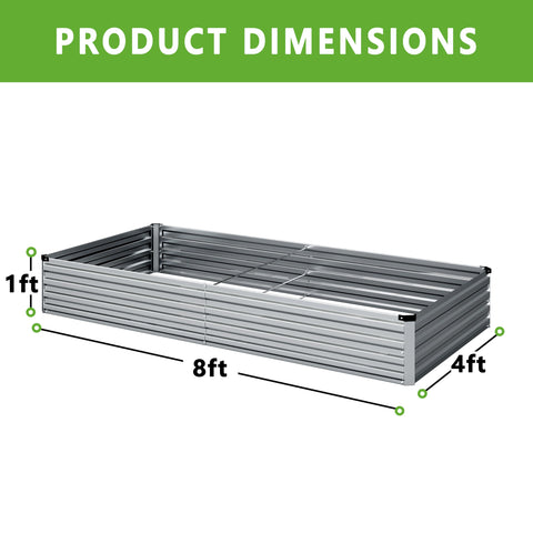 DIIYIV galvanized steel planter in an outdoor space offers durable gardening.