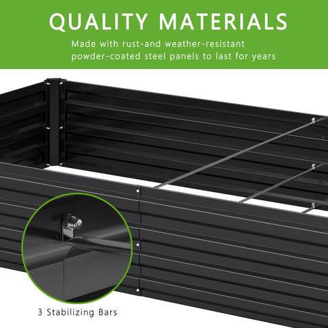 DIIYIV large planter raised bed offers ample space for vegetables.