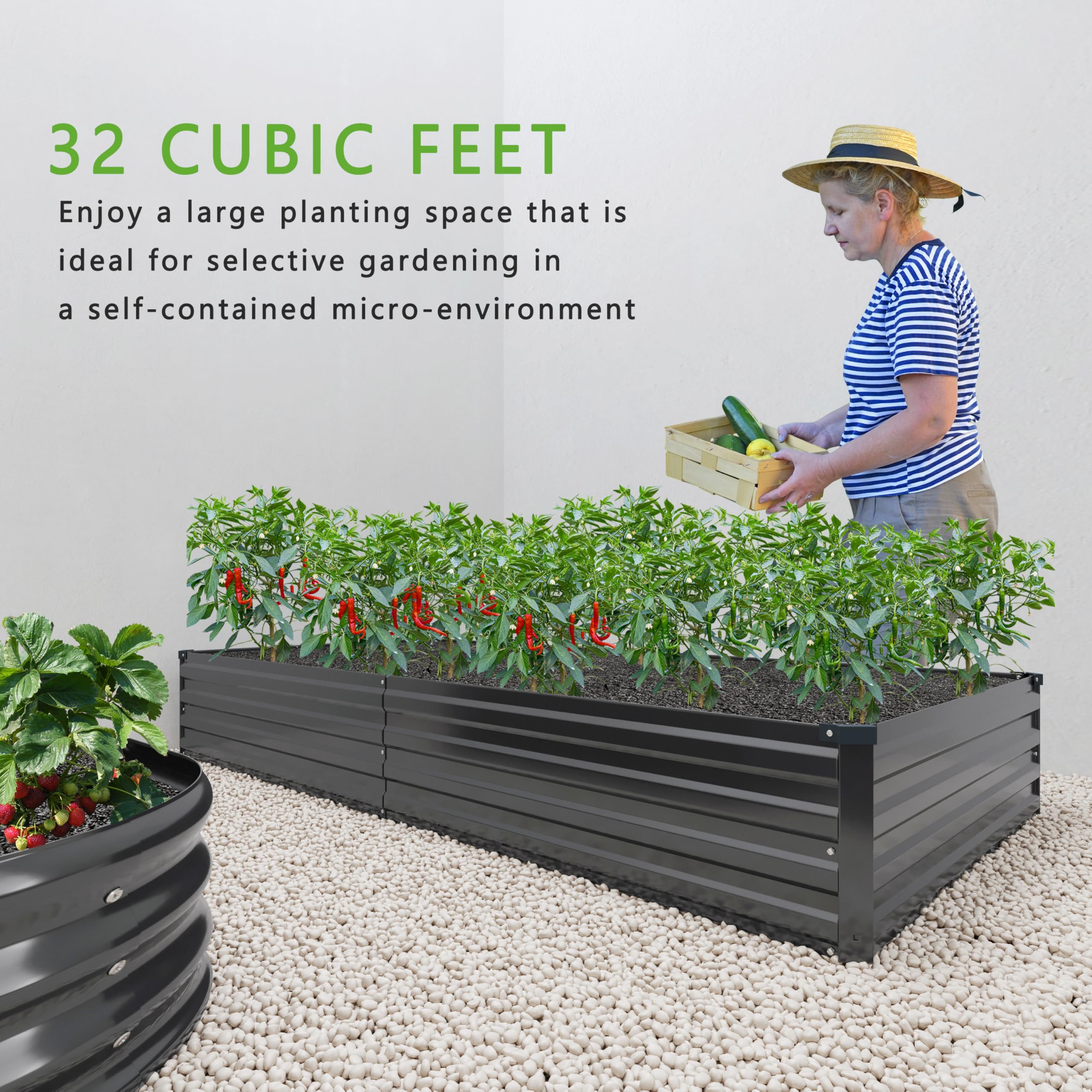DIIYIV multipurpose planting bed ideal for vegetables, fruits, and herbs.
