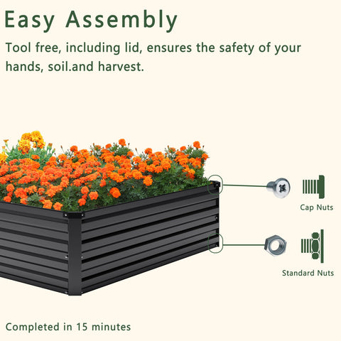 DIIYIV durable garden bed resists corrosion for long outdoor use.