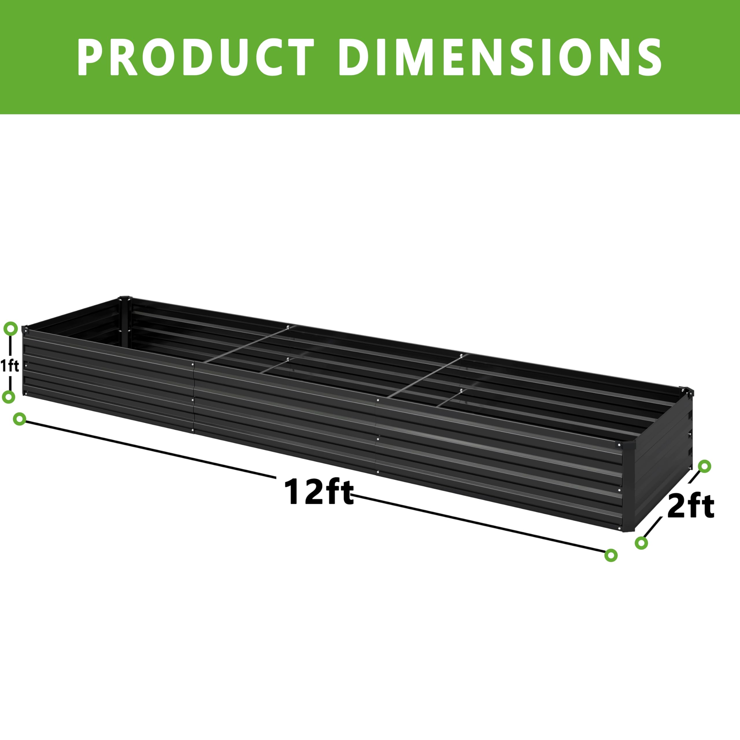 DIIYIV two-piece garden bed shows quick, tool-free assembly.