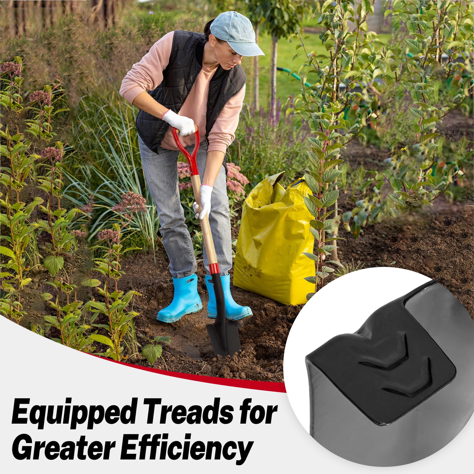 Dikuyeel Nohovu trench shovel cutting through packed earth