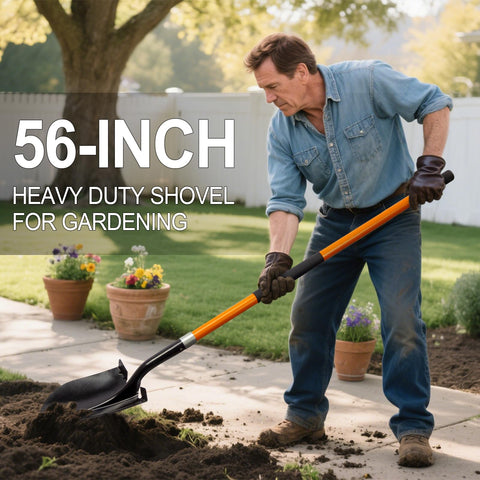 Dikuyeel ergonomic grip improves leverage and control while digging