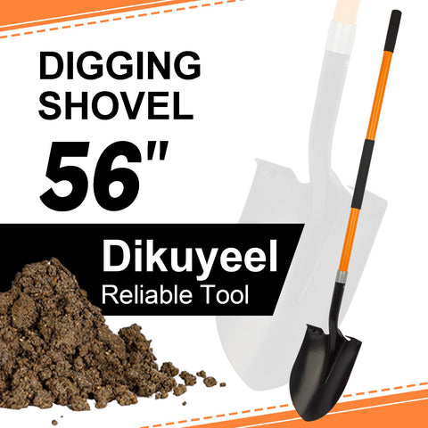 Dikuyeel fiberglass-handle shovel offers lightweight durability for extended digging tasks