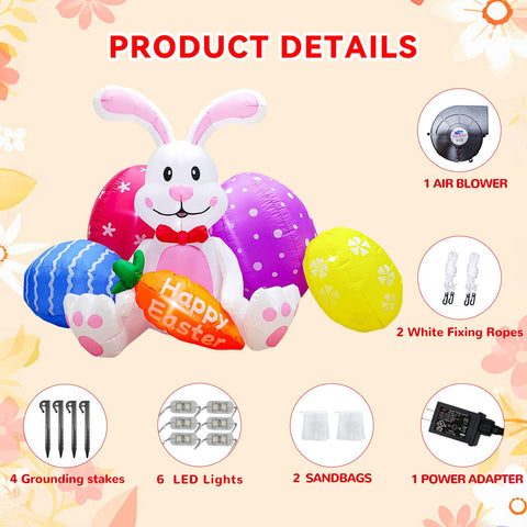 DILENK Easter inflatable chick adds color and whimsy to outdoor decor