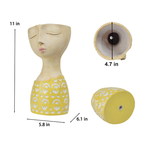 DiliComing face planter 11-inch close-up drainage hole for root protection