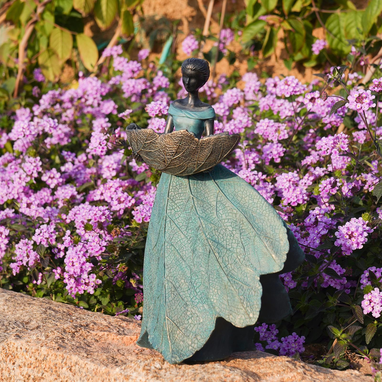 DiliComing indoor outdoor fairy statue fits both indoor nooks and garden corners.