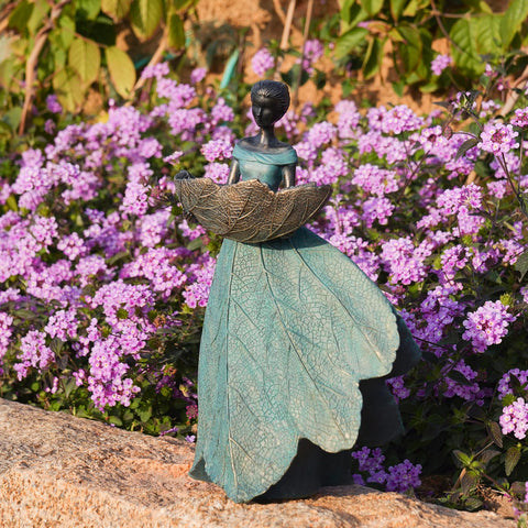 DiliComing indoor outdoor fairy statue fits both indoor nooks and garden corners.