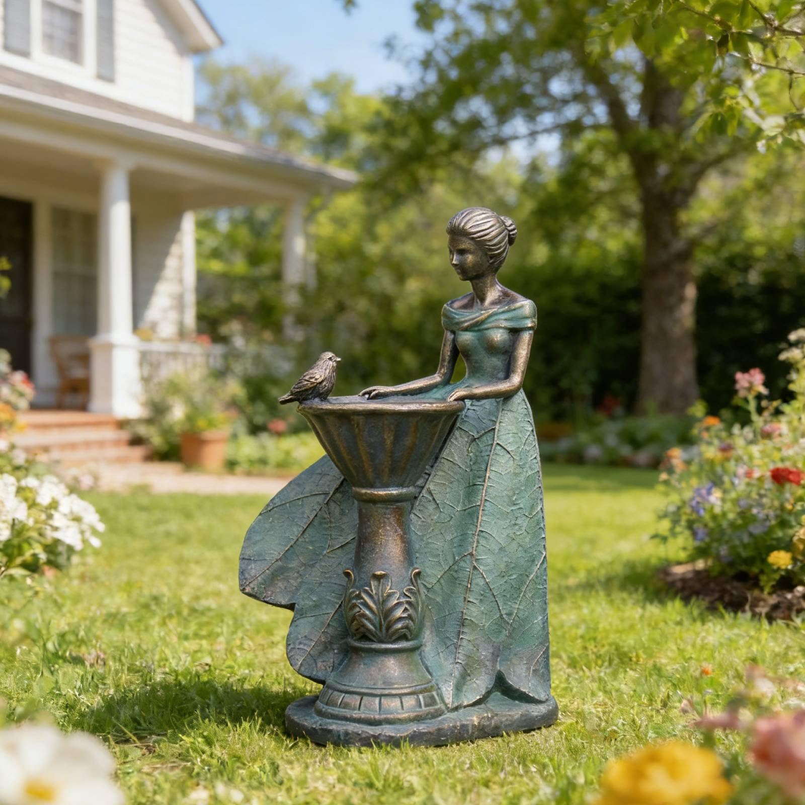 DiliComing solar-powered garden lights create magical glow at dusk