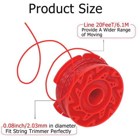 Dilsuaco CMZST080 six spools setup enables extended mowing sessions without frequent rewinds