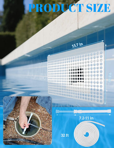 Diltik telescopic rod extension enables easy guard setup for any pool.