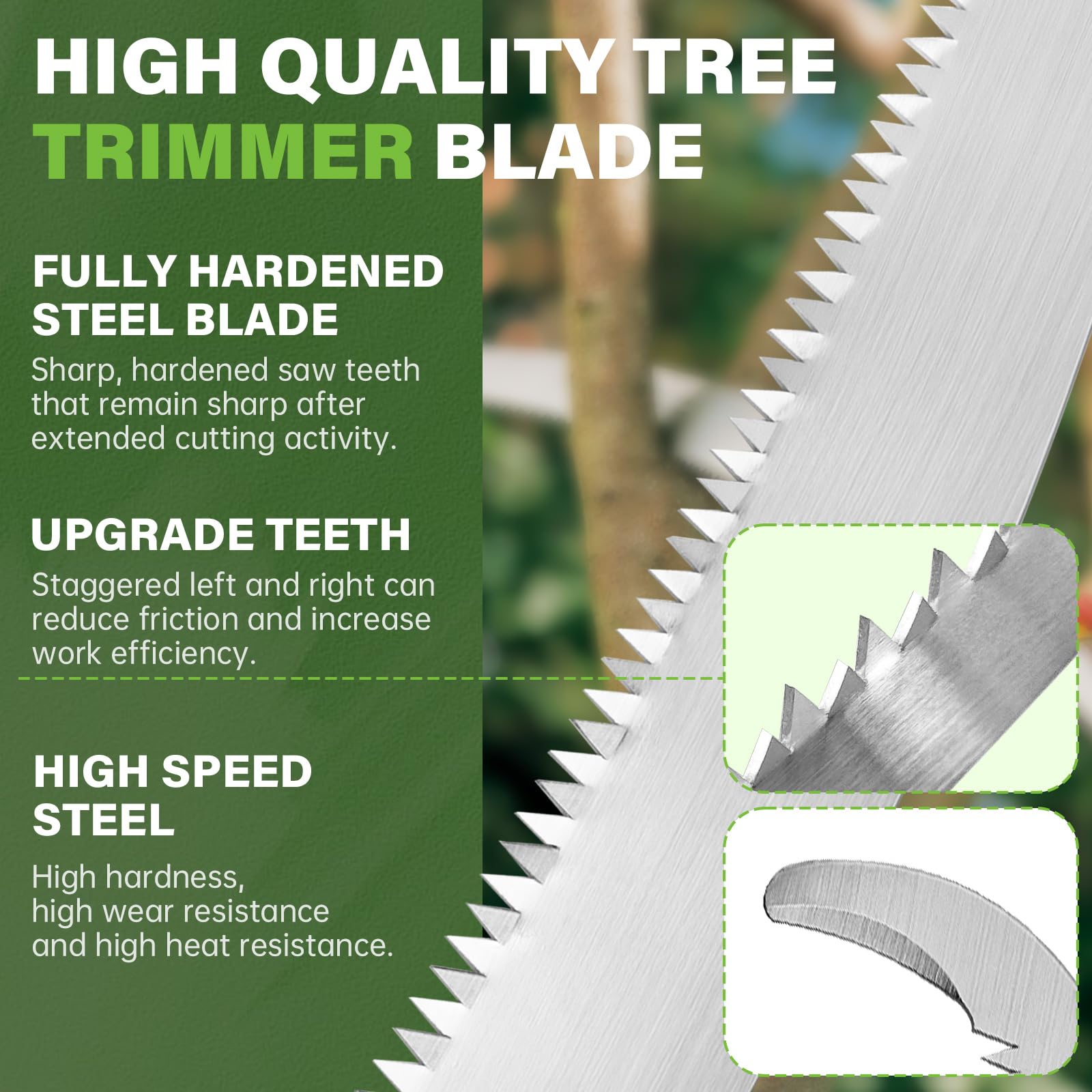 Dimakung 15-inch pruning blade with precise length