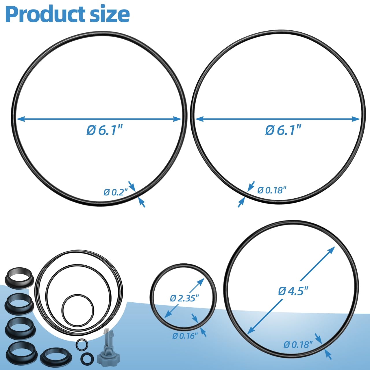 Dimakung air release valve replacement enables smooth venting in sand filter systems.