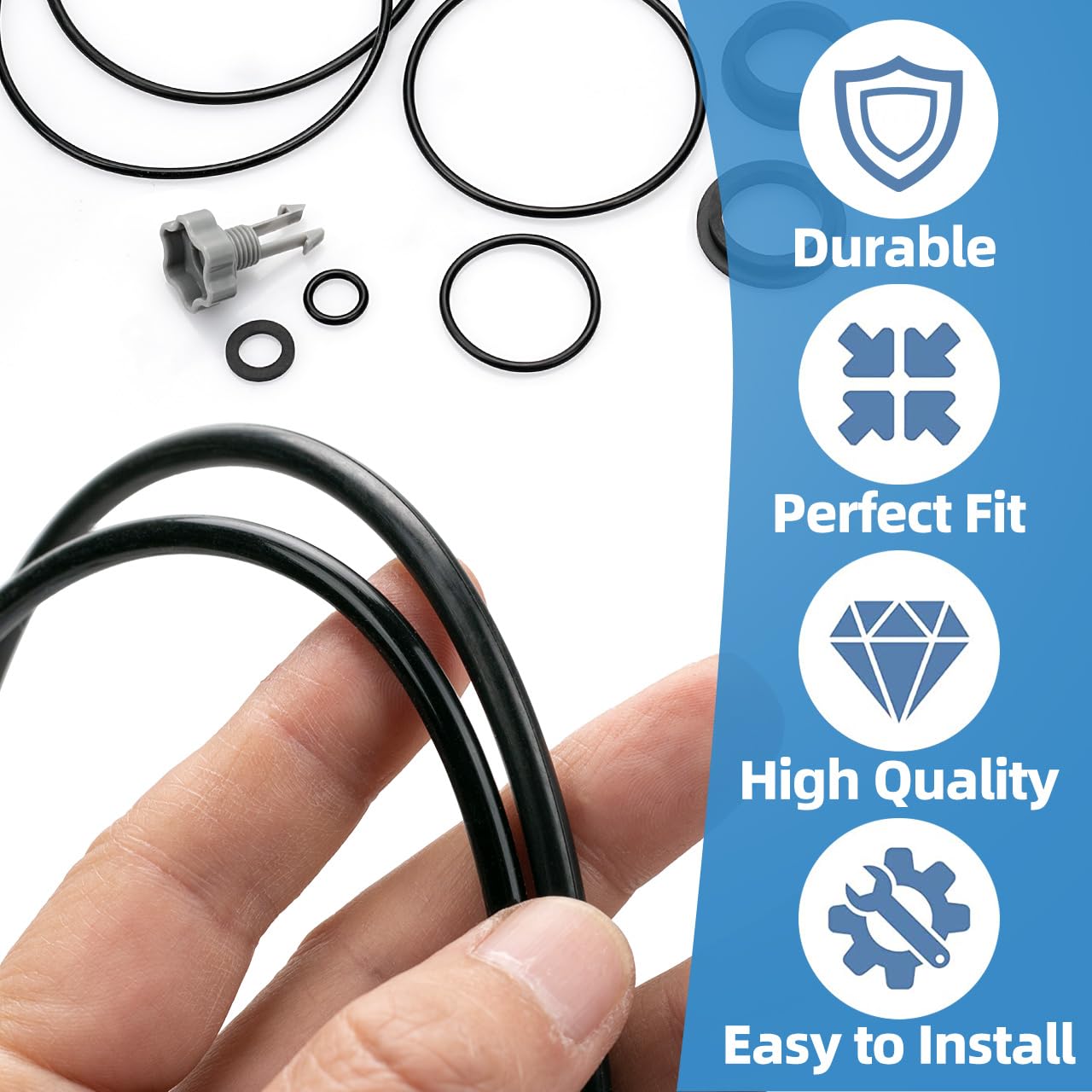 Dimakung leaf trap O-ring maintains consistent water flow and filtration.
