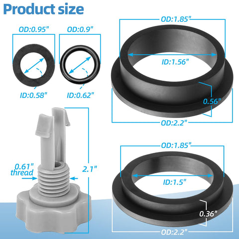 Dimakung o-ring kit with multiple sizes for secure pool seals and maintenance.