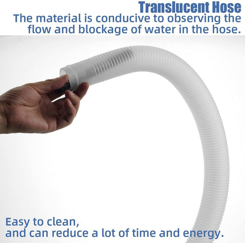 Dimakung hose compatible with Intex, Coleman, and Summer Waves pools.