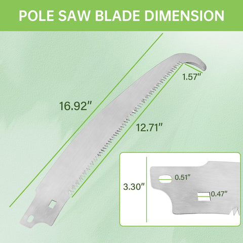 Dimakung pruning blade close-up showing staggered teeth design