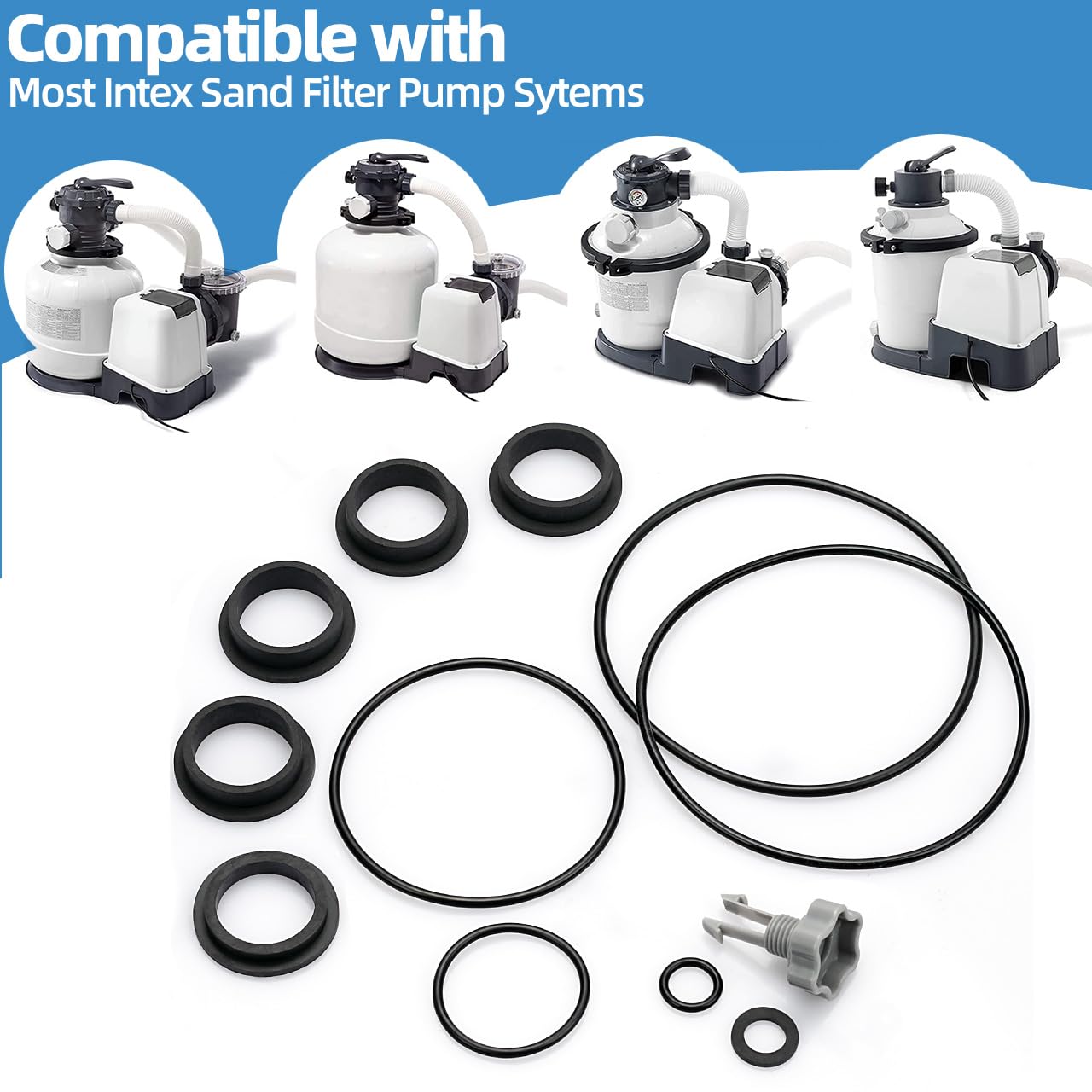 Dimakung tank o-ring provides a tight seal for reliable sand filter operation.