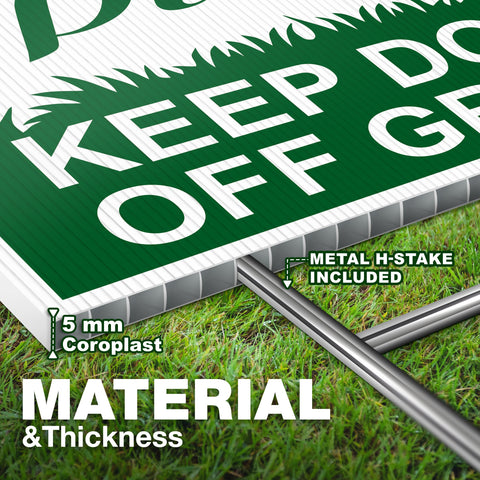 DIMARONGTON coroplast weather-resistant sign for seasonal outdoor use in changing weather.