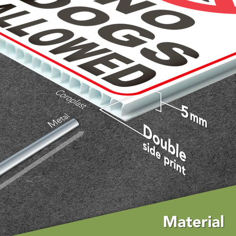 DIMARONGTON weatherproof coroplast sign boosts yard visibility in any weather.