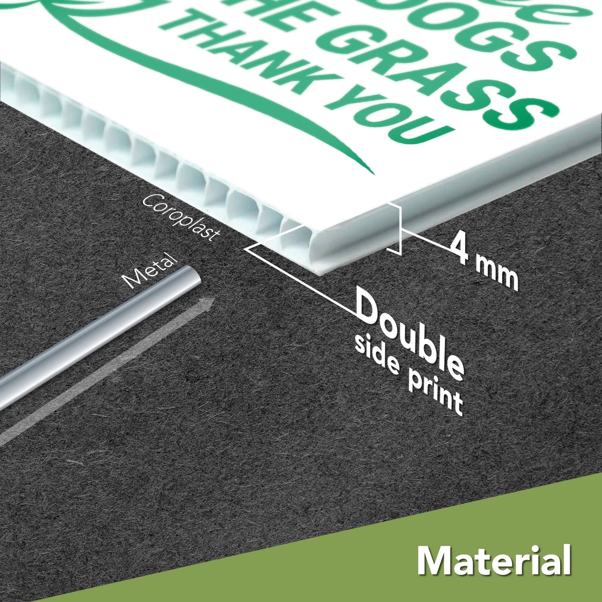 DIMARONGTON weatherproof coroplast sign resists rain and sun for outdoors.