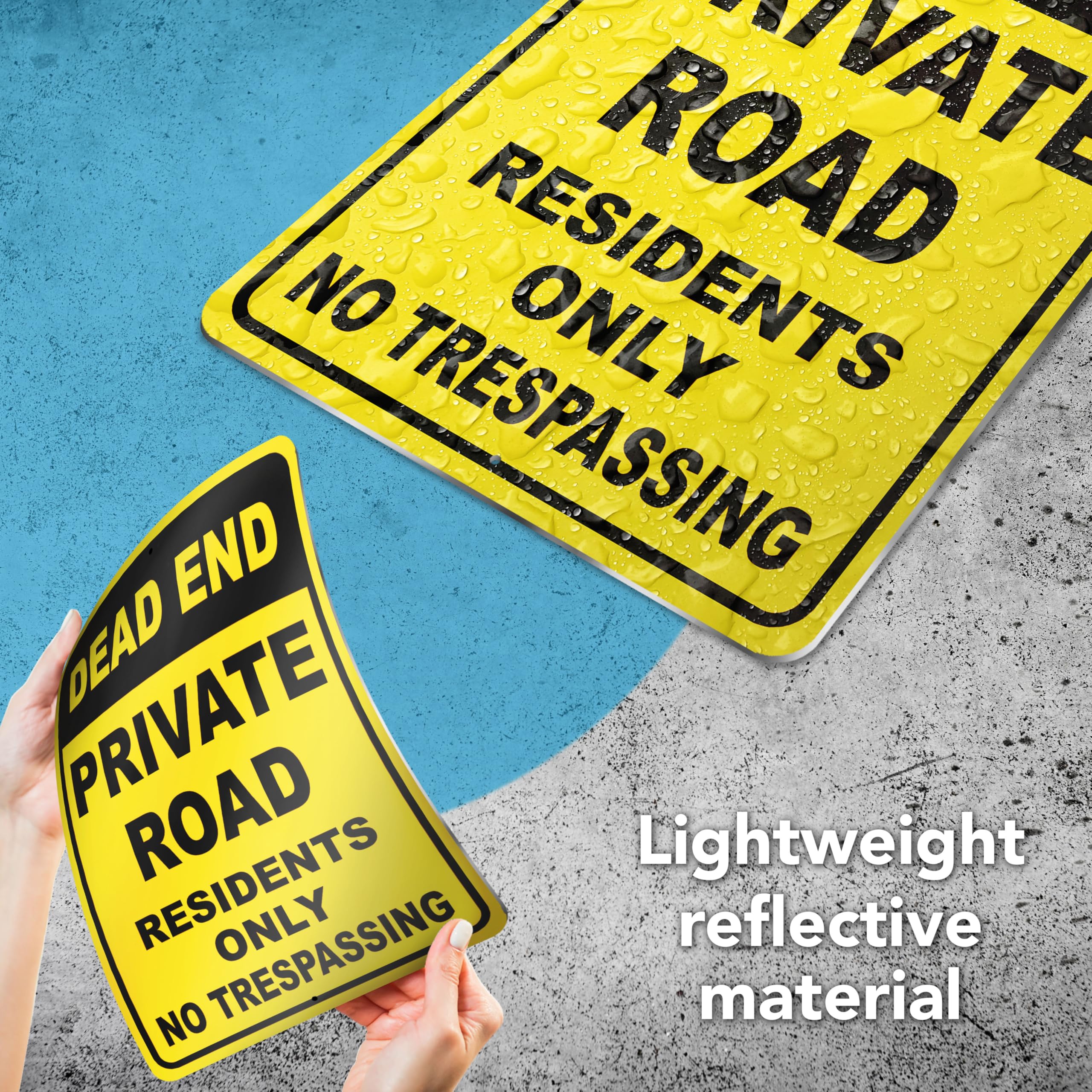 DIMARONGTON Dead End Sign 8x12 side mount hole demonstrates easy installation