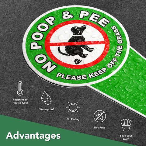 Dimarongton dibond yard sign weatherproof protects grass across seasons