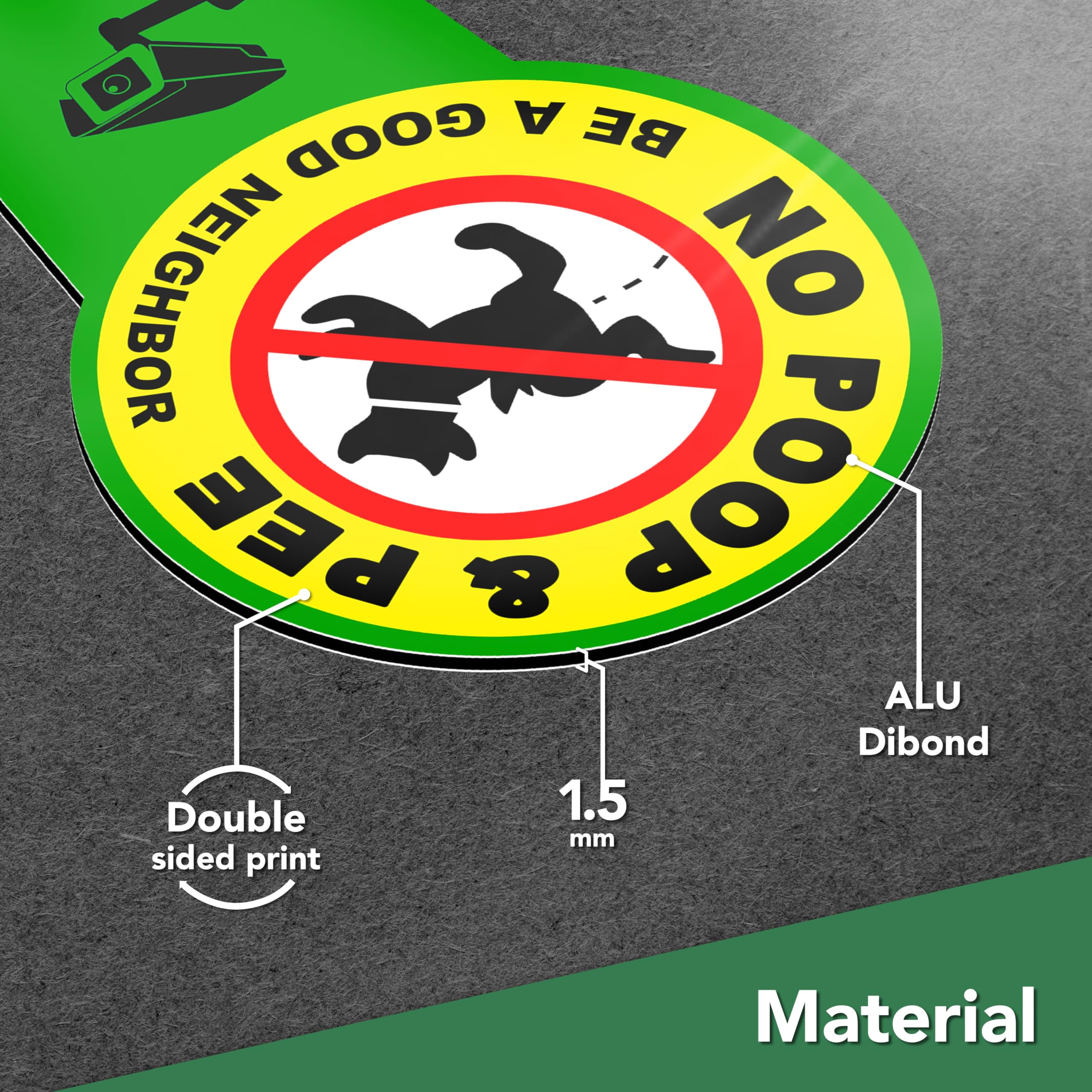 DIMARONGTON double-sided visibility sign boosts outdoor reading.
