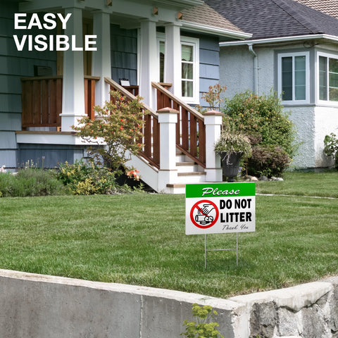 DIMARONGTON Easy ground setup keeps signs accessible for yards and lots